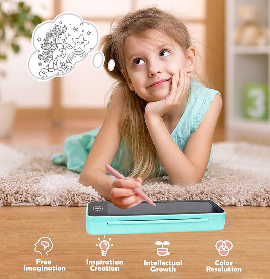Kids Pencil Box with LCD Drawing Tablet – Storage & Learning in One