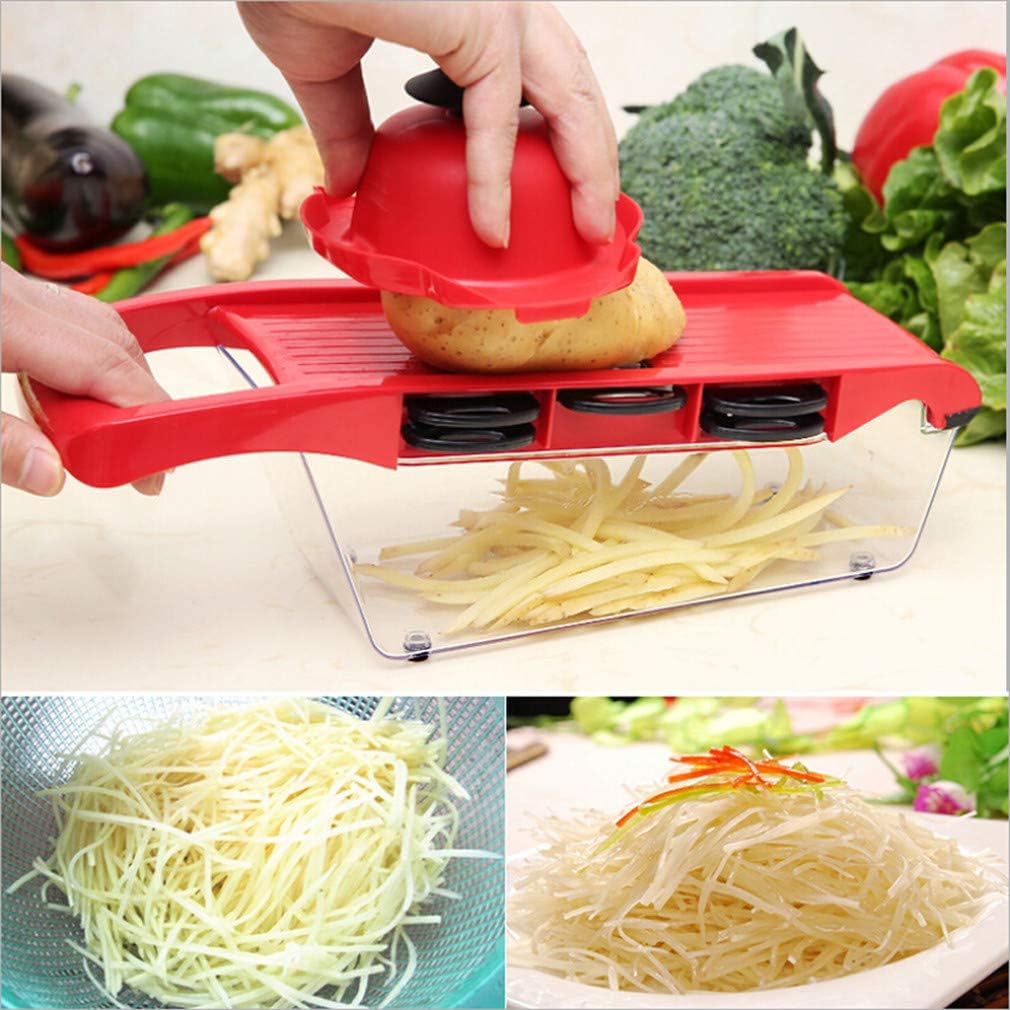 All-in-One Kitchen Slicer – 6 Blades, Peeler & Easy Cleaning