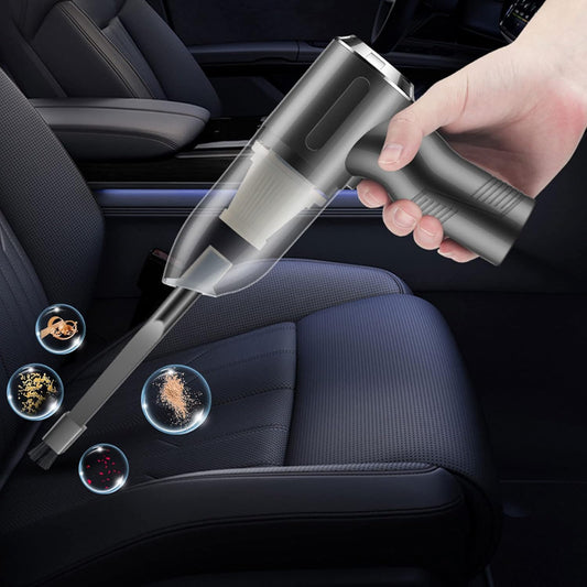 Mini Handheld Vacuum for Car & Home – Dual Attachments