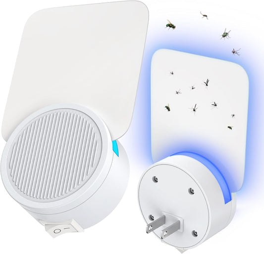 Indoor Fly & Mosquito Trap – Plug-in Bug Light for Fruit Flies, Gnats & Moths