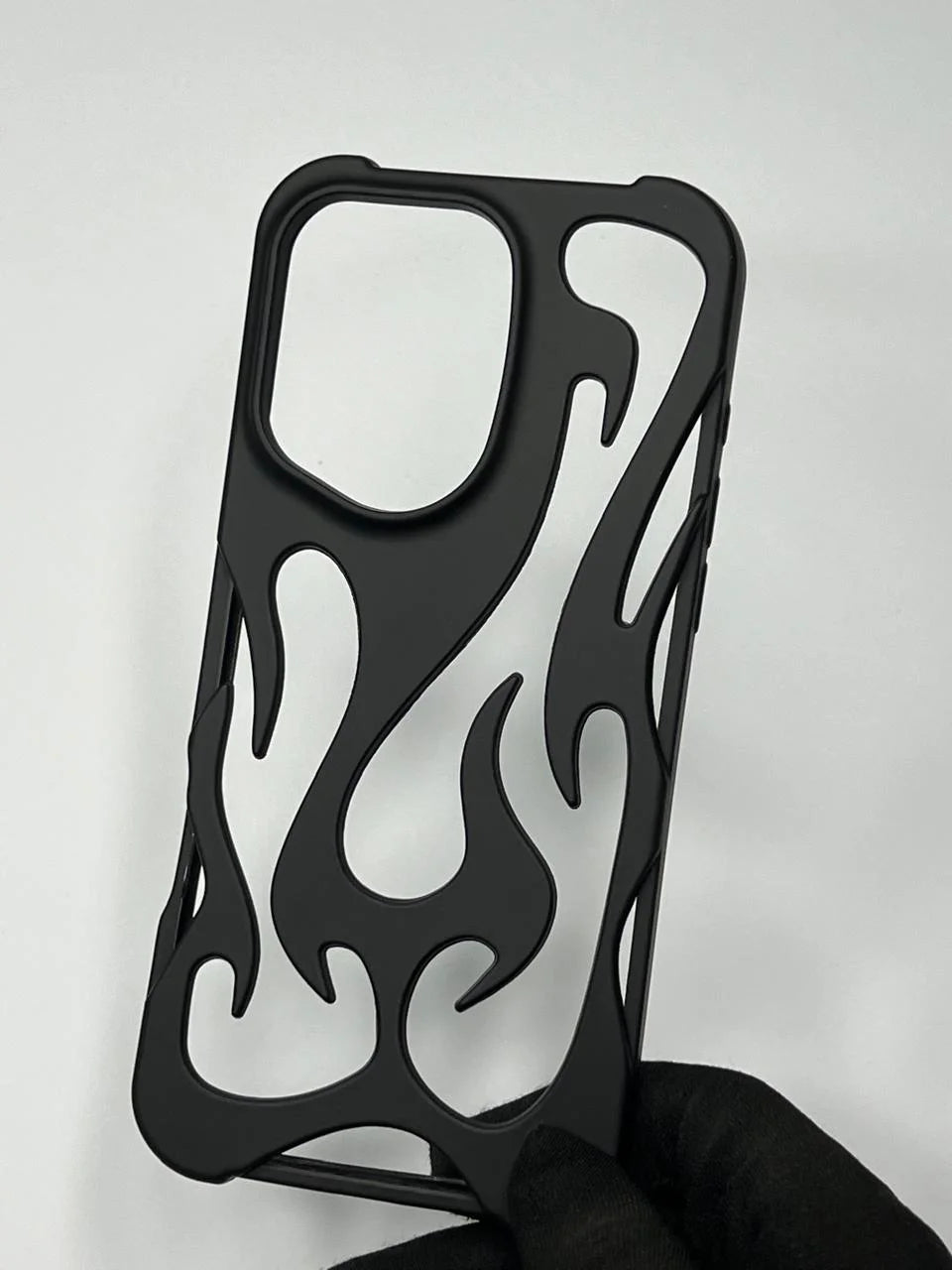 Glossy Flame Cutout Phone Case