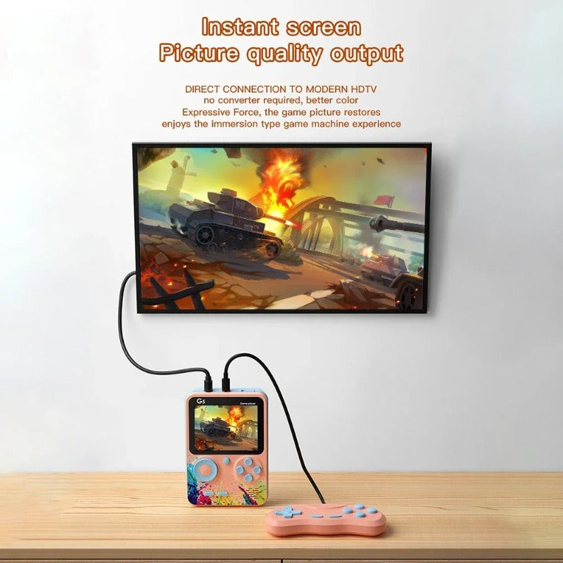 Retro G5 Game Box with 3" HD Screen & TV Connection