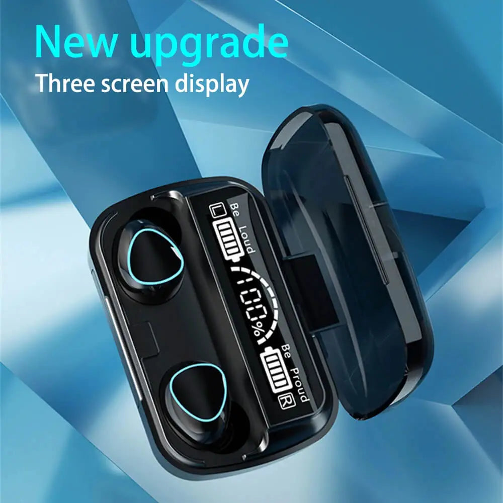 M10 TWS Wireless Earbuds – Bluetooth 5.1 with LED Display & Long Battery Life