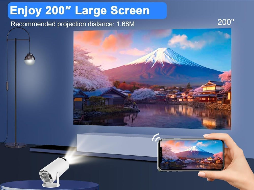 Mini Round Projector – Turn Any Wall into a Big Screen