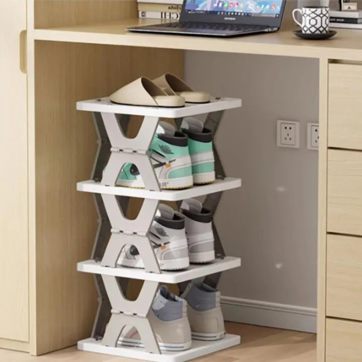 Adjustable Shoe & Item Rack – Durable 6-Tier Design