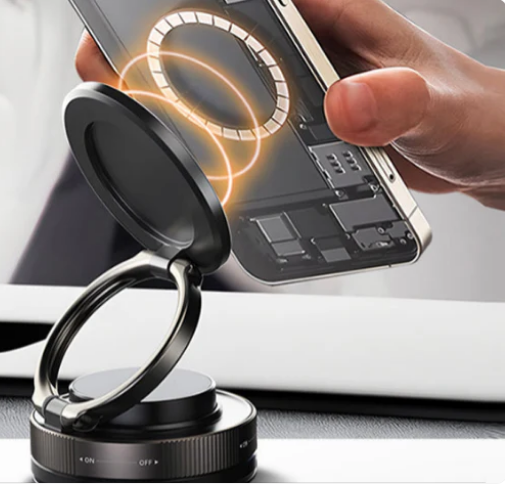 🔄360° Adjustable Vacuum Magnetic Phone Holder📱🚗