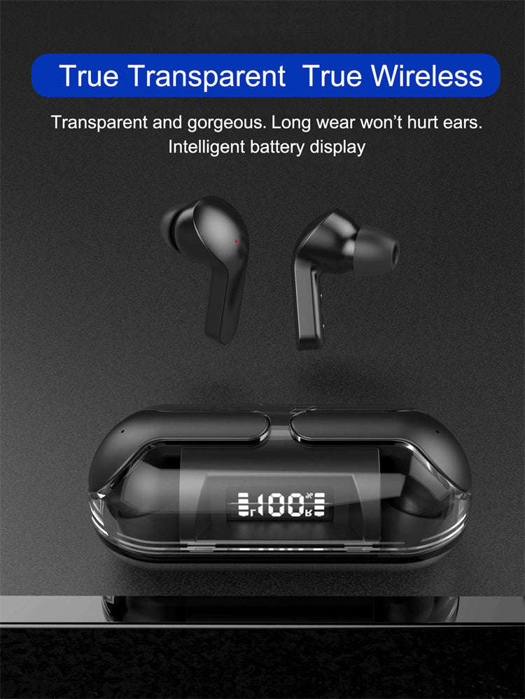 Crystal Wireless Earphones – Transparent Air 33 | Stylish, Clear & Powerful Sound