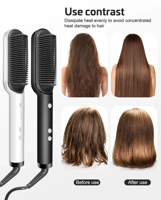 Electric Hair Straightening Comb with Temperature Control