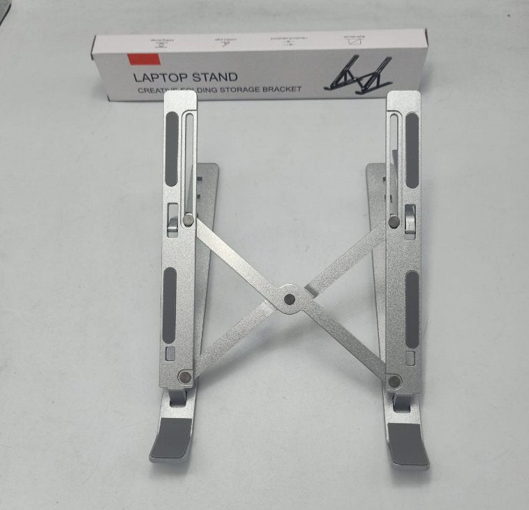 Adjustable Foldable Laptop Stand – Portable 6-Level ABS Holder for Laptops & Tablets