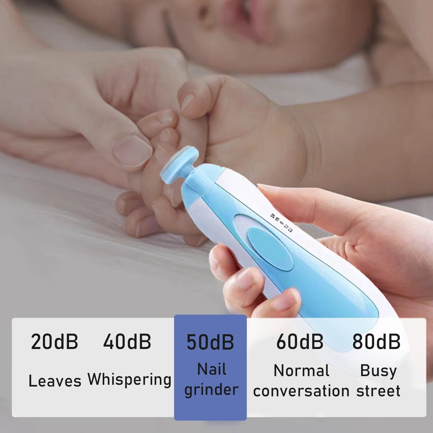 Electric Baby Nail Trimmer – Safe, Silent & Gentle Nail Care