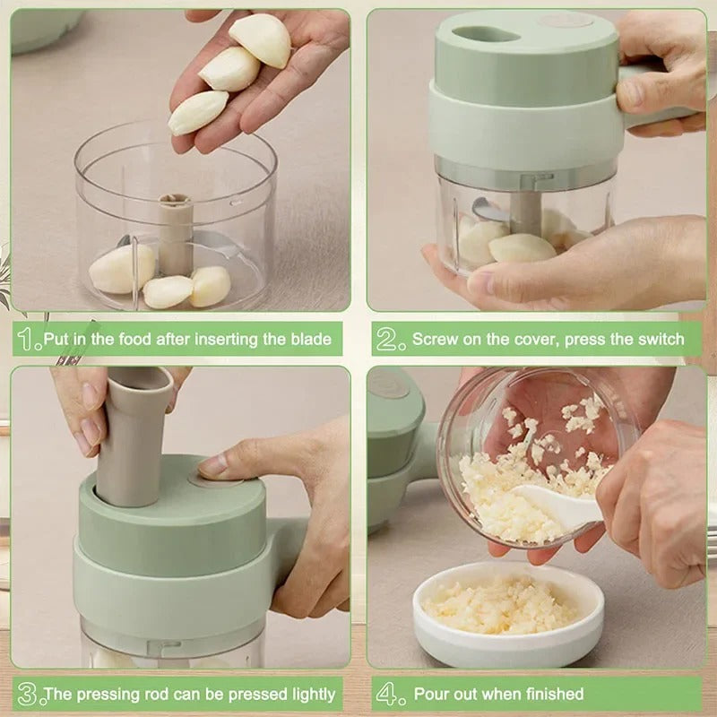 Mini Rechargeable Kitchen Chopper – Easy Chop, Blend & Puree
