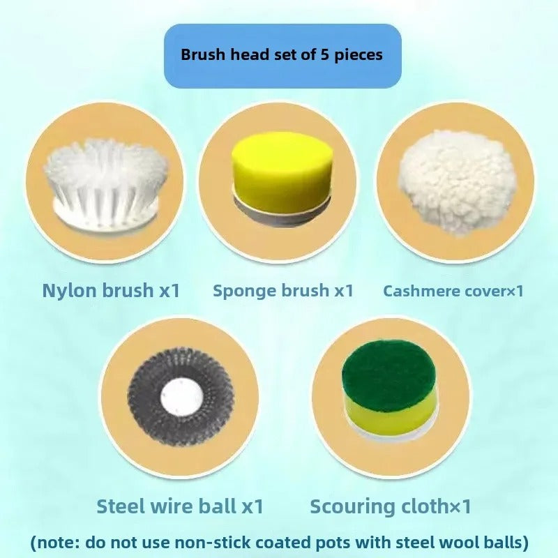 Cleaning Magic Electric Brush 5-in-1 – Effortless Multi-Surface Cleaning