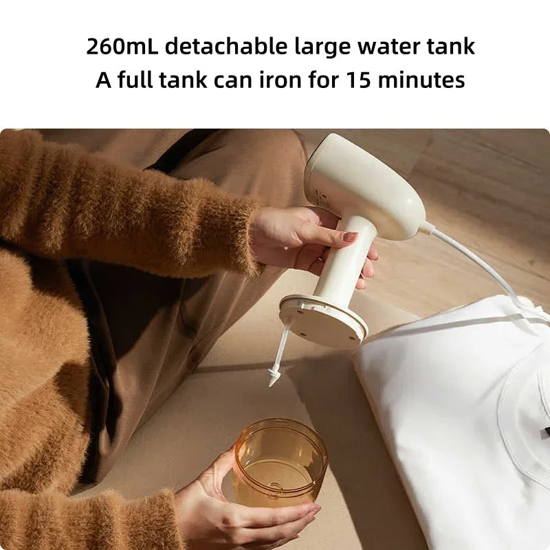 Clothes Steamer with 280mL Tank – Smooth & Fresh in Seconds