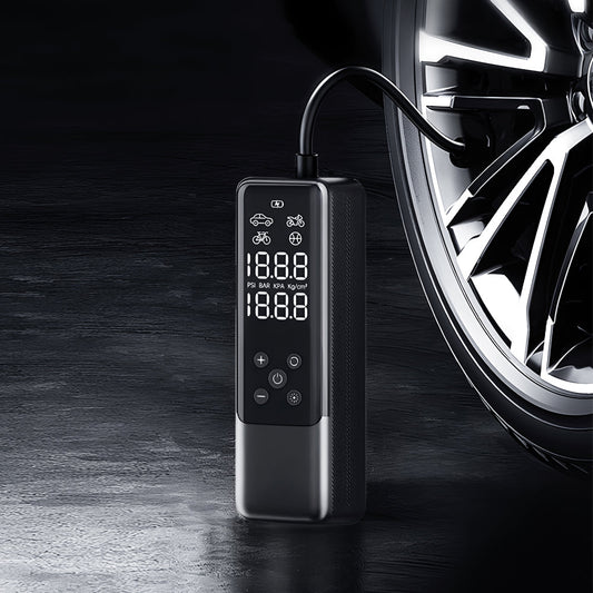 Multifunctional Air Pump – Fast & Portable Tire Inflator with LED Display
