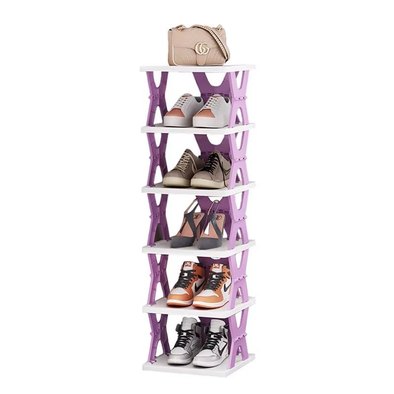 Adjustable Shoe & Item Rack – Durable 6-Tier Design