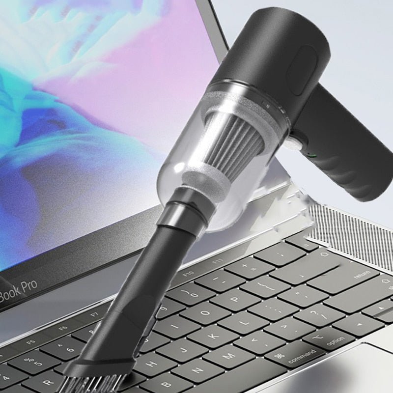 Mini Handheld Vacuum for Car & Home – Dual Attachments
