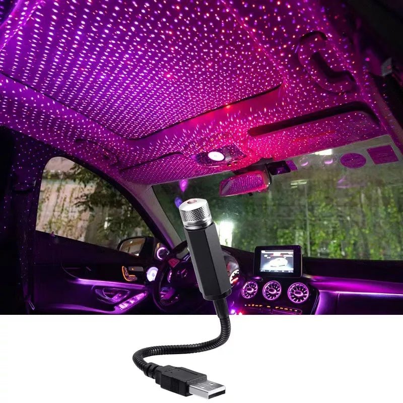 Mini LED Car Star Light – Adjustable Star Projector for Car & Home