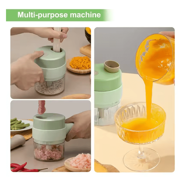 Mini Rechargeable Kitchen Chopper – Easy Chop, Blend & Puree