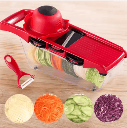 All-in-One Kitchen Slicer – 6 Blades, Peeler & Easy Cleaning