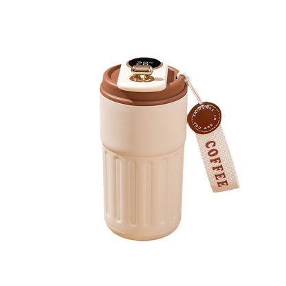 Smart Temperature Display Travel Mug – Stainless Steel Insulated Cup with Leak-Proof Lid