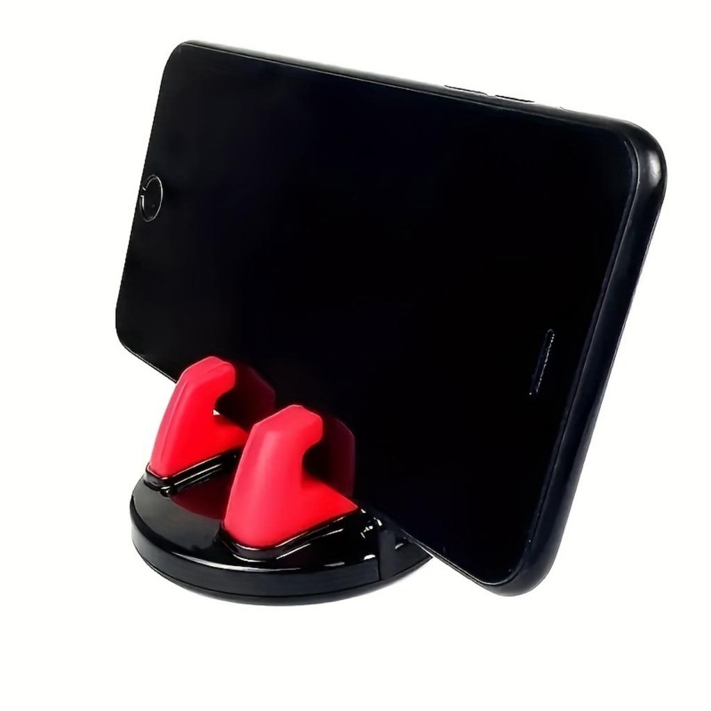 Dashboard Car Phone Holder – 360° Rotating Silicone Mount for Smartphones