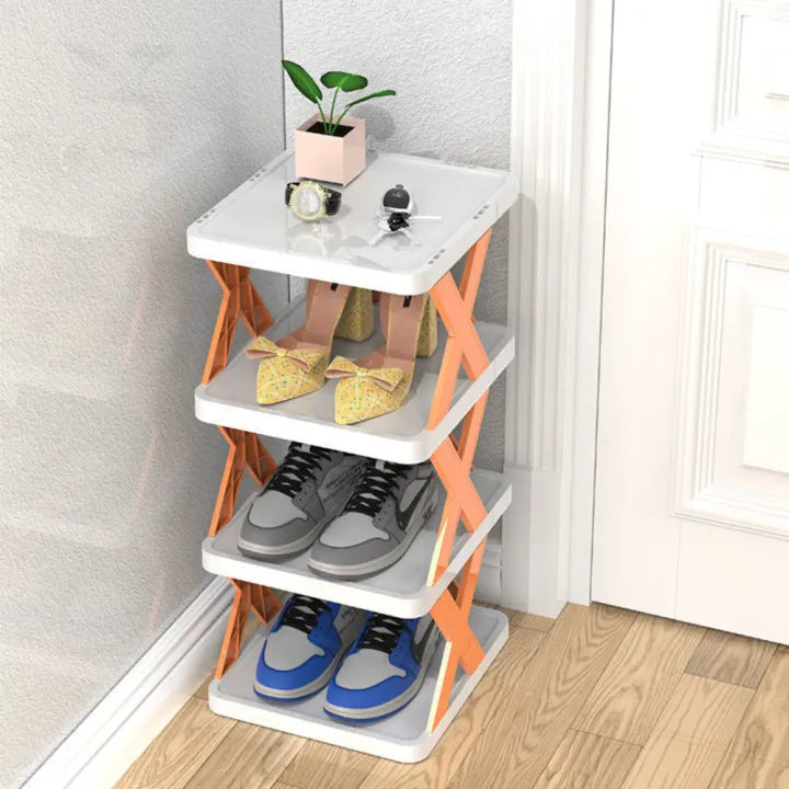 Adjustable Shoe & Item Rack – Durable 6-Tier Design