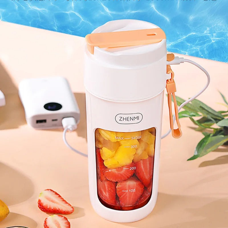 Portable Mini Juicer Blender– 340ml Rechargeable Portable Mixer