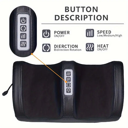 Electric Foot Massager – 3-in-1 Heat, Vibration & Kneading Relief