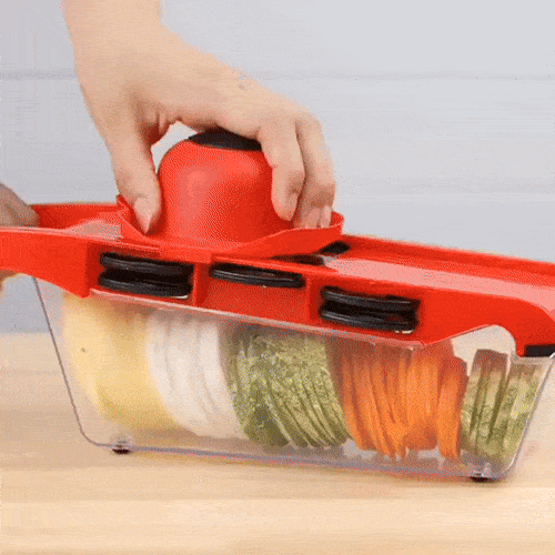 All-in-One Kitchen Slicer – 6 Blades, Peeler & Easy Cleaning