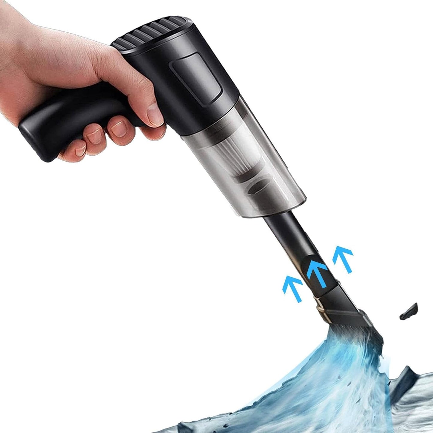 Mini Handheld Vacuum for Car & Home – Dual Attachments