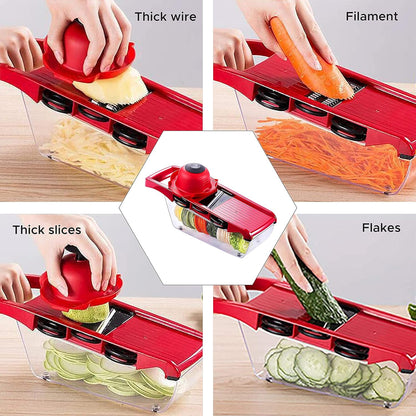 All-in-One Kitchen Slicer – 6 Blades, Peeler & Easy Cleaning