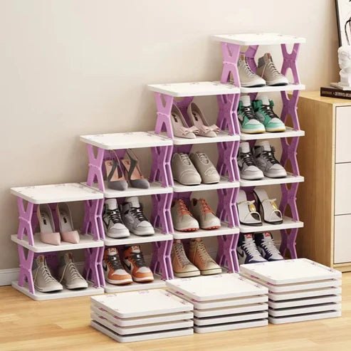 Adjustable Shoe & Item Rack – Durable 6-Tier Design