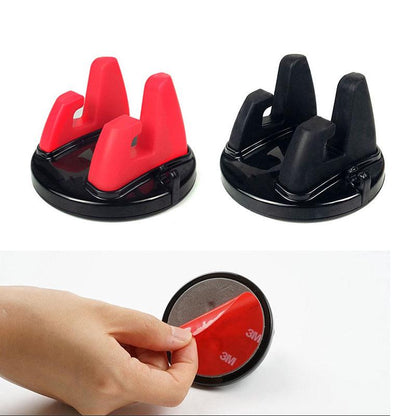 Dashboard Car Phone Holder – 360° Rotating Silicone Mount for Smartphones