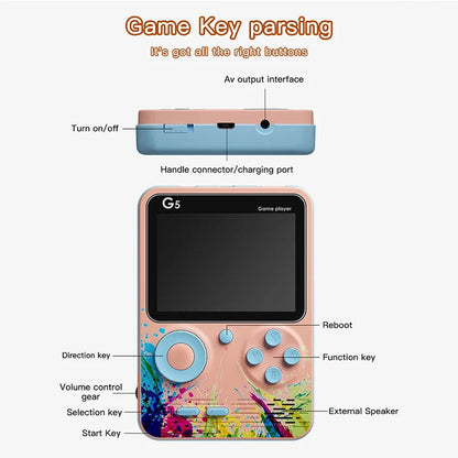 Retro G5 Game Box with 3" HD Screen & TV Connection