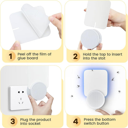 Indoor Fly & Mosquito Trap – Plug-in Bug Light for Fruit Flies, Gnats & Moths
