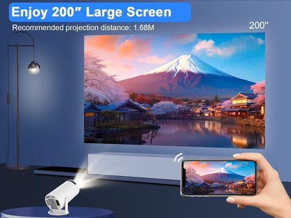Mini Round Projector – Turn Any Wall into a Big Screen