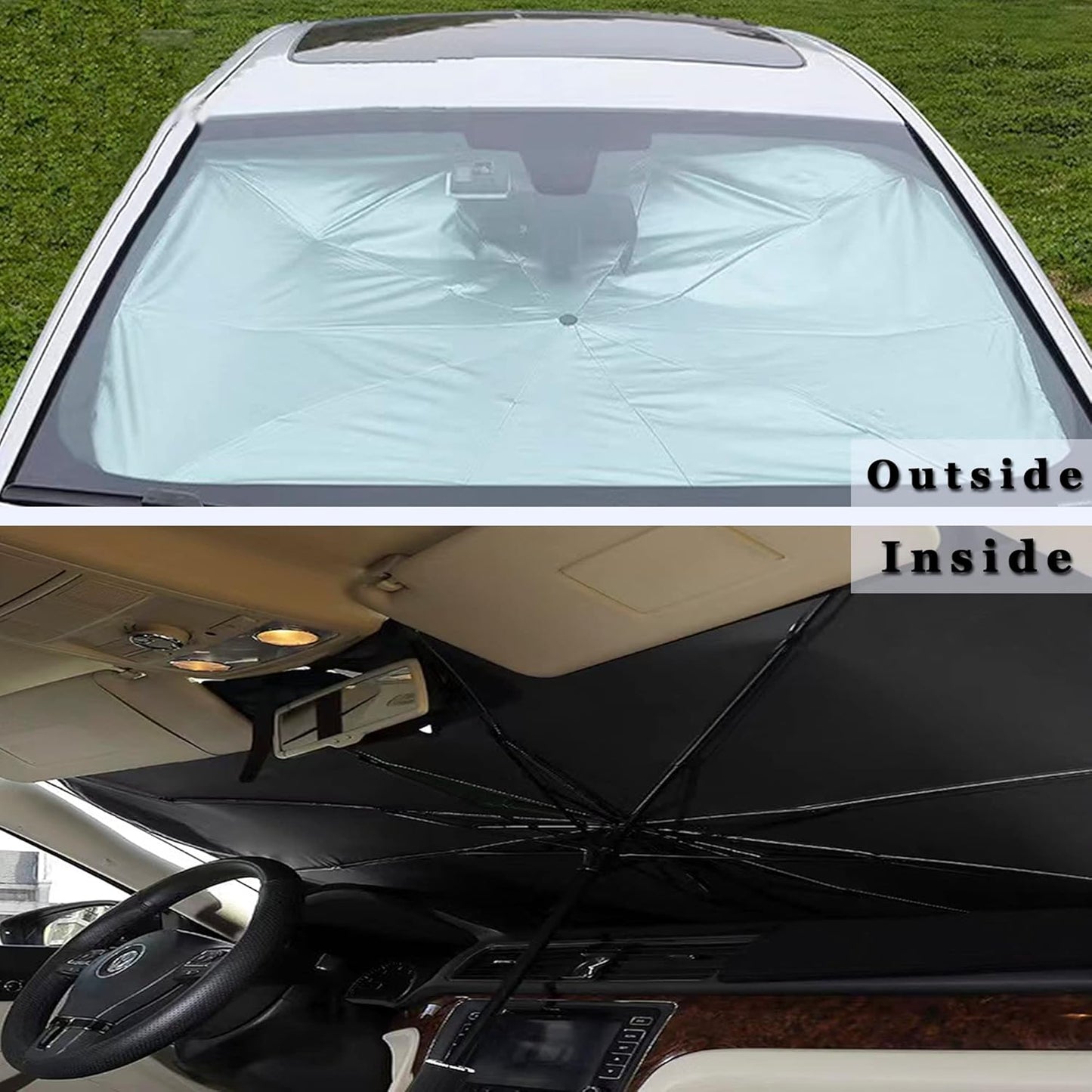 Foldable Windshield Umbrella – Ultimate UV & Heat Protection for Your Car