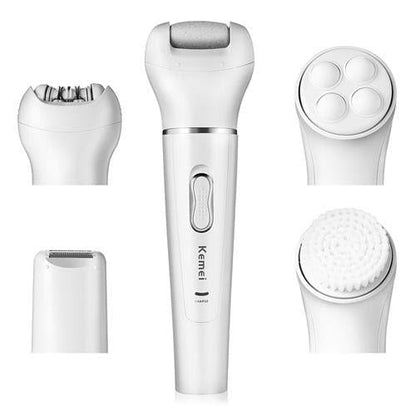 All-in-One Beauty Kit by Kemei – Hair Removal, Cleansing & Foot Care