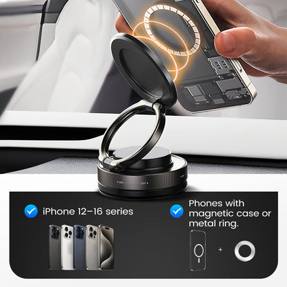 🔄360° Adjustable Vacuum Magnetic Phone Holder📱🚗