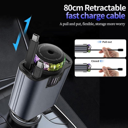⚡5-in-1 Starlight Car Charger – Power, Style & Freshness on the Go