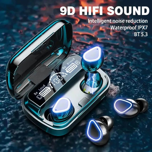 M10 TWS Wireless Earbuds – Bluetooth 5.1 with LED Display & Long Battery Life