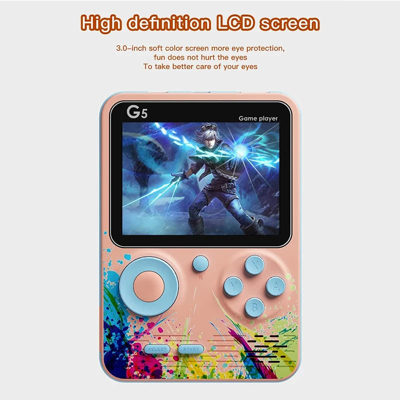 Retro G5 Game Box with 3" HD Screen & TV Connection