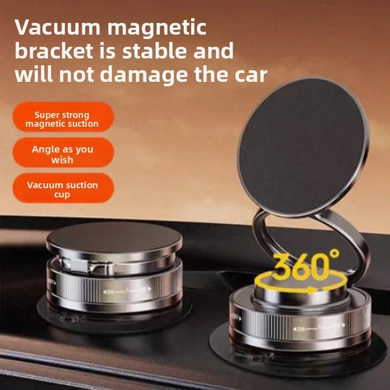 🔄360° Adjustable Vacuum Magnetic Phone Holder📱🚗