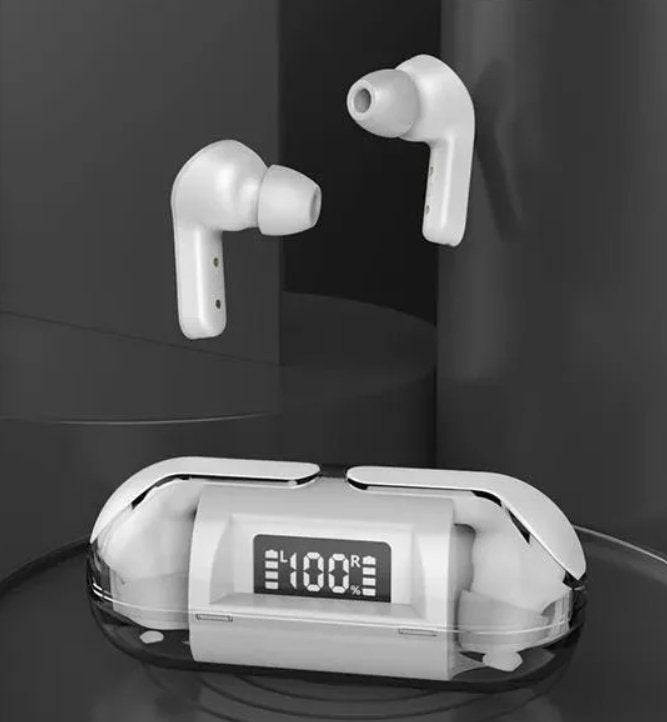 Crystal Wireless Earphones – Transparent Air 33 | Stylish, Clear & Powerful Sound