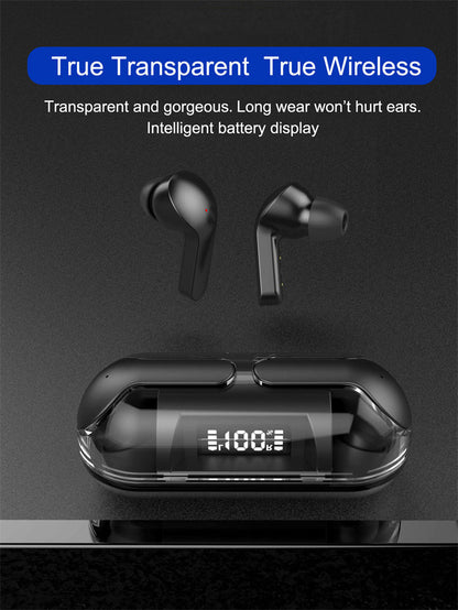 Crystal Wireless Earphones – Transparent Air 33 | Stylish, Clear & Powerful Sound