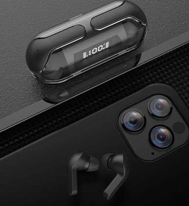 Crystal Wireless Earphones – Transparent Air 33 | Stylish, Clear & Powerful Sound