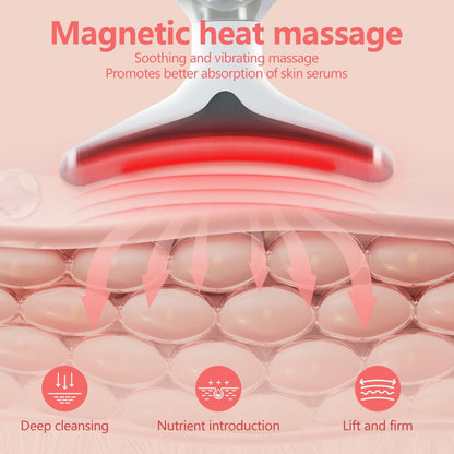 Anti Wrinkle Beauty Apparatus – Neck & Face Lifting Device with EMS & LED