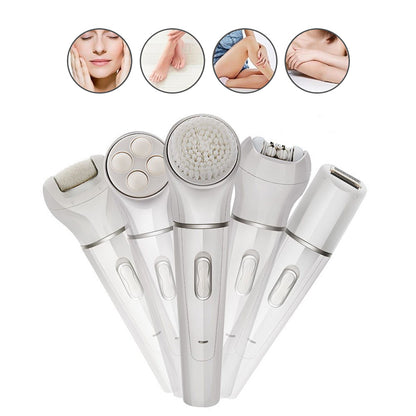 All-in-One Beauty Kit by Kemei – Hair Removal, Cleansing & Foot Care