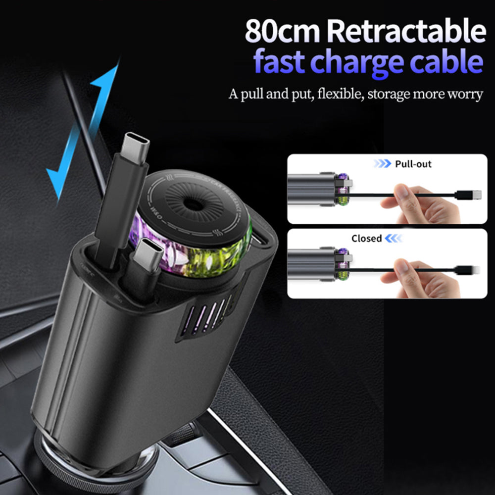 ⚡5-in-1 Starlight Car Charger – Power, Style & Freshness on the Go