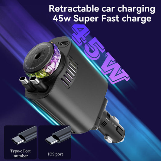 ⚡5-in-1 Starlight Car Charger – Power, Style & Freshness on the Go